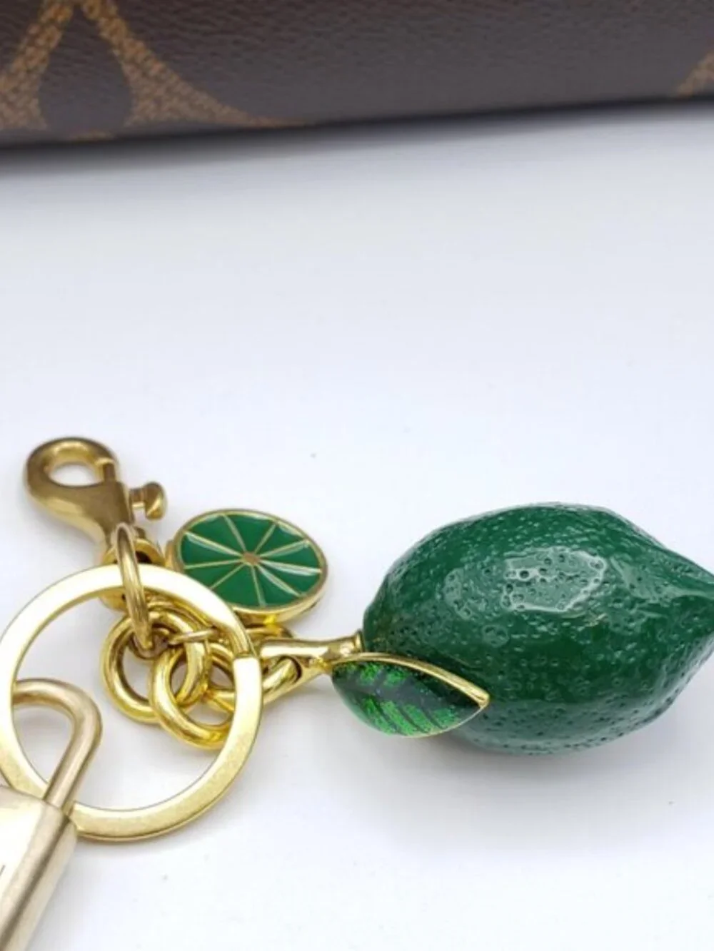 Louis Vuitton Authentic Gold Lock 🔒 Unbranded Lemon Keychain Charm for Bags